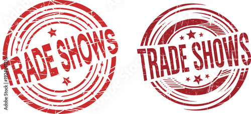 Vintage Trade Shows Grunge Stamp Vector