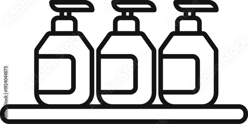Liquid hand soap and lotion pump bottles for hygiene and personal care