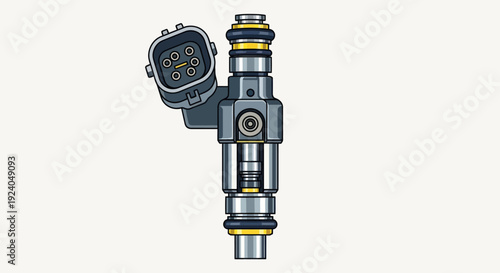 Fuel injector part for automotive engine illustration.