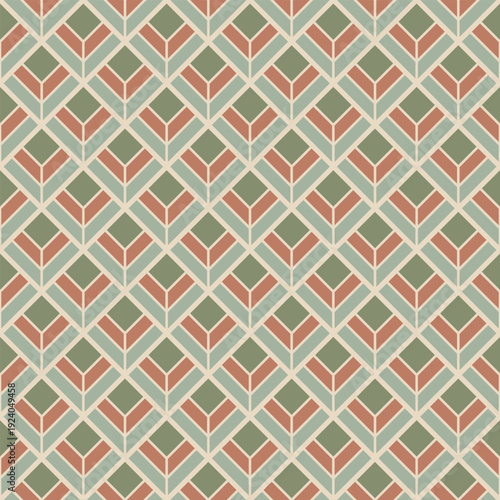 A geometric, abstract pattern background illustration. pattern graphic used for wallpaper, tile, fabric, textile, interior.