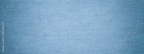 Texture light blue textile material background, macro weave pattern. Structure pastel fabric backdrop, vignette