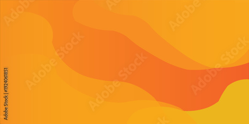 Colorful geometric background. Orange elements with fluid gradient. Dynamic shapes composition. Eps10 vector