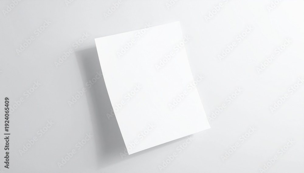Naklejka premium White square on gray background.