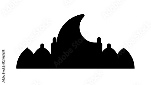 Wave crashing over hills