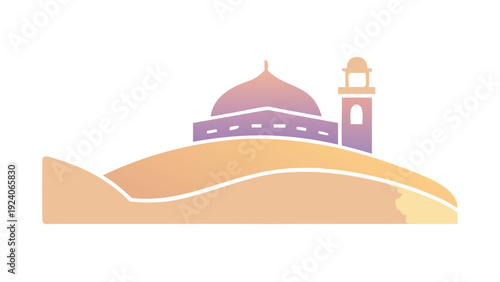 Mosque on hillside
