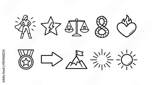 Food and drink flat icon set. Restaurant, cuisine, beverage icons flat collection