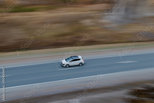 car on the road