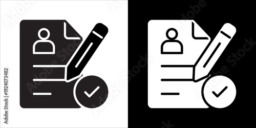 Enrollment Icon Sheet Black And White