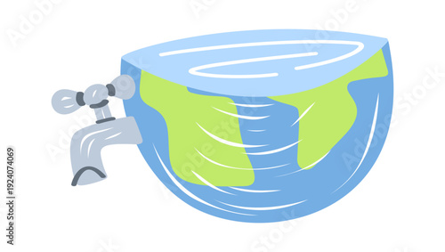 Earth planet sink with tap