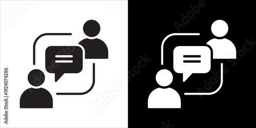 Consult Icon Sheet Black And White