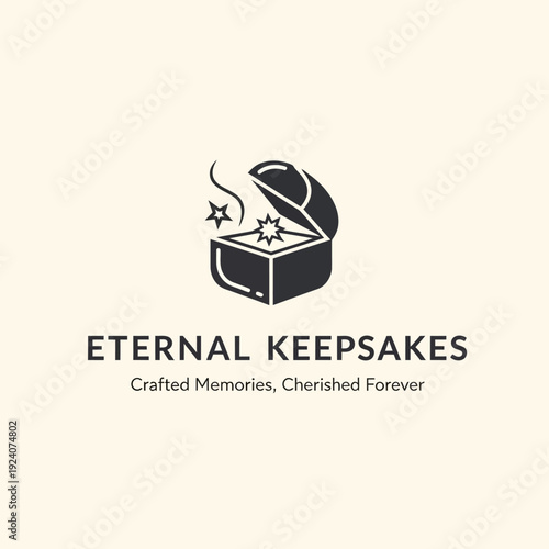 Eternal Keepsakes Logo with Treasure Chest.