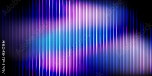 Modern soft abstract background with vertical wave lines in gentle bl art simple