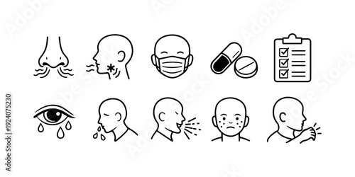 Business, finance outline icon set. Money, investment icons collection in outline style