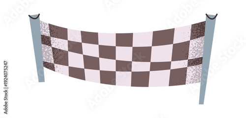 Checkered race finish motorsport banner