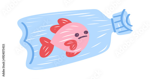 Fish in plastic bottle trap