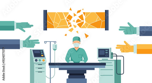 Medical Malpractice & Crisis: Surgeon Accused Amidst Shattered Barrier & Blaming Hands