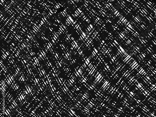 Abstract black and white texture resembling scribbles or chaotic lines