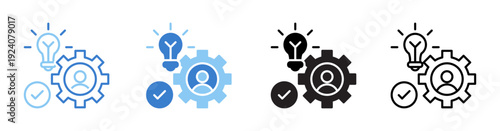 Competence Vector Illustration In Multistyle