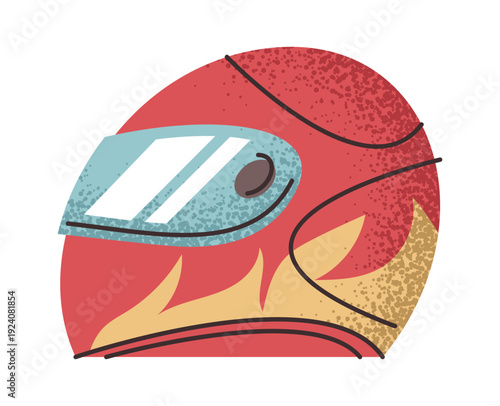 Car racer helmet protective gear