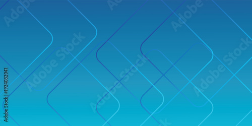 Abstract cyan blue background with rounded diamond outline pattern eps10