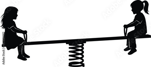 Mega collection of cartoon and silhouette vector illustrations featuring children flying kites jumping in rain puddles playing sports and family dancing in a garden