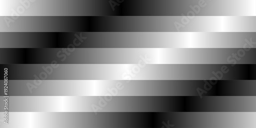 Repeating horizontal stripes of black, white,  gray shades     gradient pattern, minimalist digital background, vector