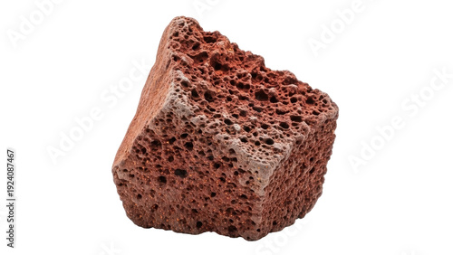 Slika na platnu Isolated porous rock specimen, lightweight pumice stone texture, geological samp