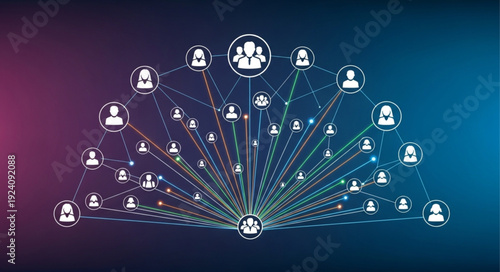 Global network of people connected digitally.