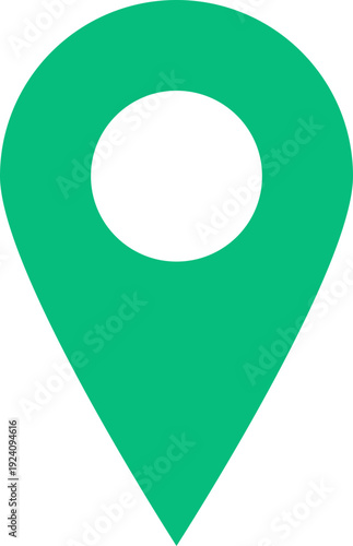 Green Map Pin Icon