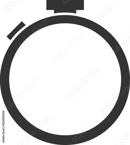 Stopwatch Icon Simple Design