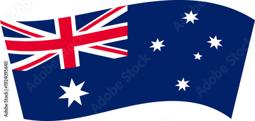 Australian Flag Waving