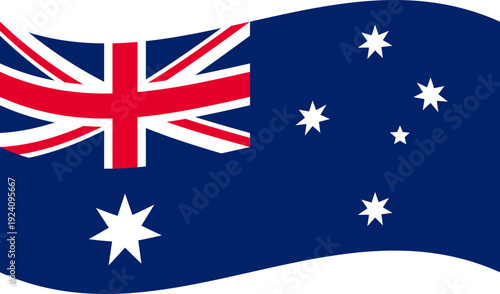 Australian Flag Waving