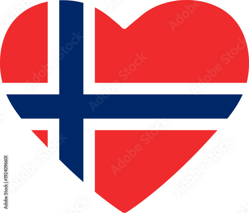 Heart With Norwegian Flag