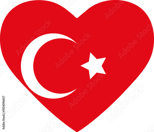 Heart With Turkish Flag