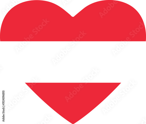 Red Heart Symbol Upside Down