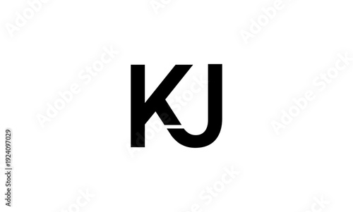 KJ initial letters logo or KJ monogram