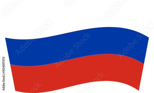 Free Download Waving Blue and Red Flag - GFXLoad