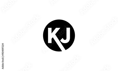 KJ initial letters logo or KJ monogram