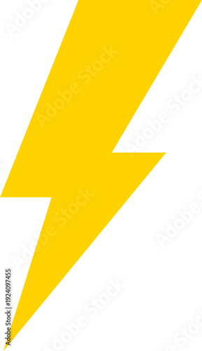 Yellow Lightning Bolt Icon