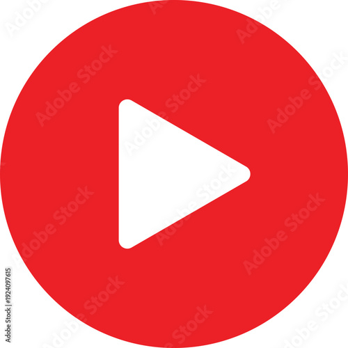 Red Play Button Icon