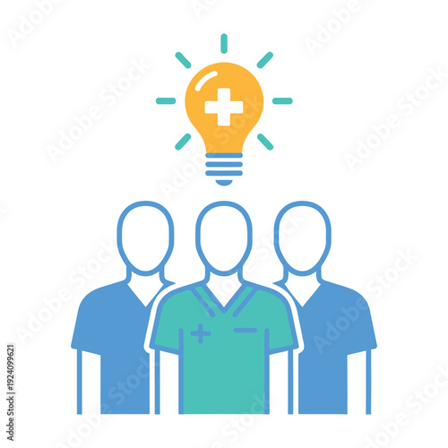 Medical team collaboration idea innovation healthcare concept