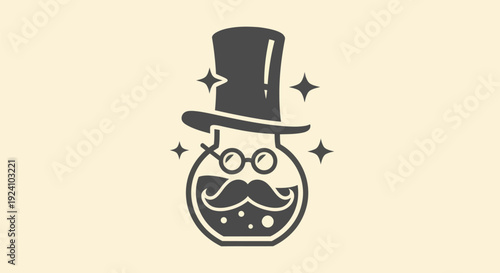 Magical potion flask icon