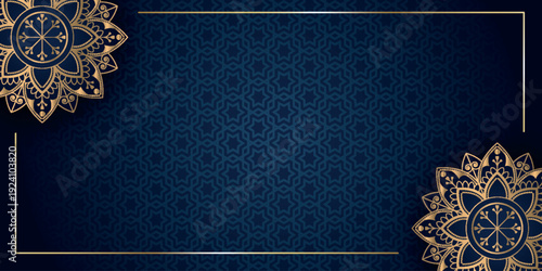 Trendy gradient abstract background with luxurious and elegant modern Arabic ornamental pattern decoration. Minimalist design with Islamic concept for Ramadan. VOL. 3