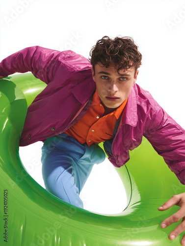 Luxury Men’s Fashion Editorial Model in Modern Menswear – AI Generated