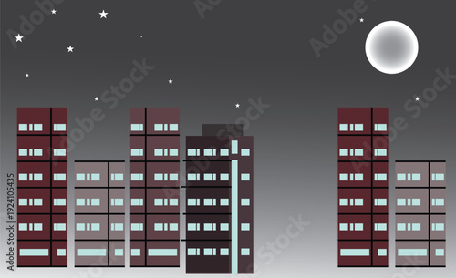 Noon light Modern City