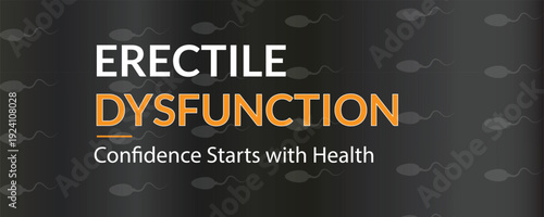 National erectile dysfunction awareness text art poster background illustration