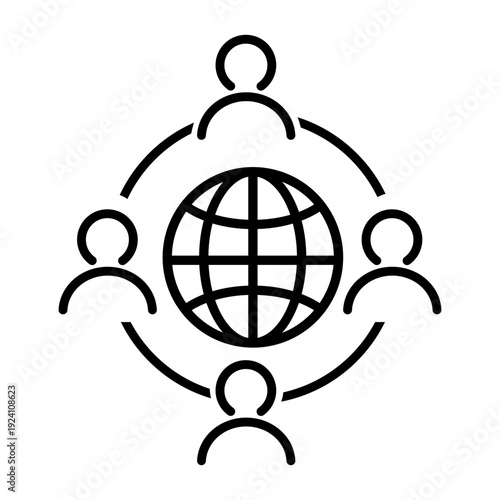 Training vector icon. Online learning Illustration sign. Team building symbol. Personal development logo. Team mark.