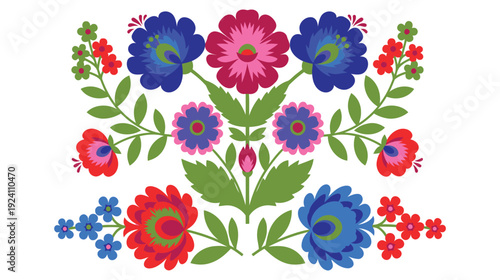 A vibrant floral arrangement of colorful flowers on a white background