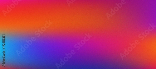 Vibrant multicolor gradient background with grainy soft texture glow