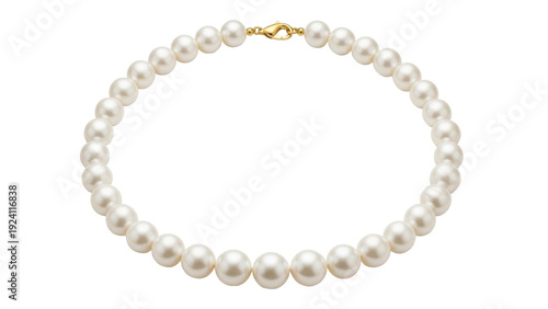 Fotografía Isolated Pearl Necklace, classic and elegant jewelry item for luxury lifestyle a